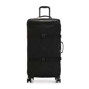 Kipling Spontaneous Large Rolling Suitcases Black Noir | AU 1746ZU